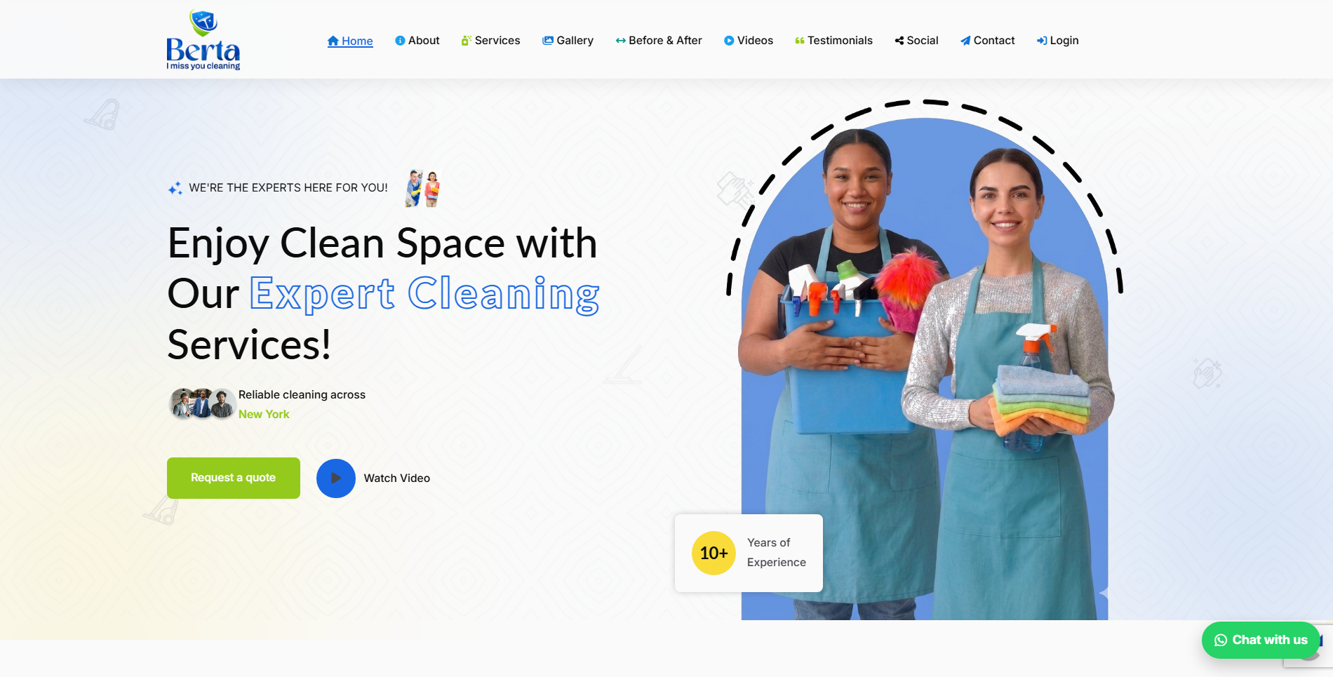 Sitio web Berta Clean