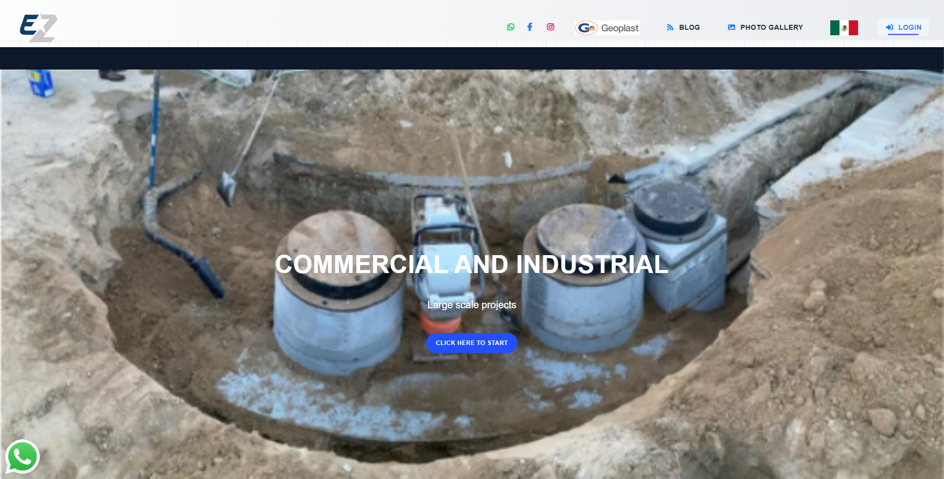 Sitio web EZ Services