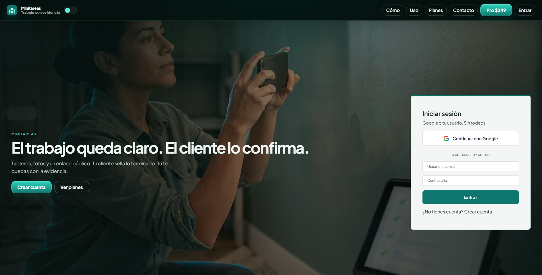 Plataforma Minitareas
