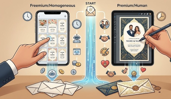 La estafa emocional de las invitaciones digitales gratis: ¿por qué el modelo freemium está matando la creatividad?