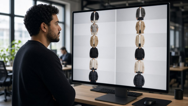 Ingeniero latino comparando en pantalla rankings Arena y precio por Elo de modelos de imagen